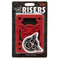Подкладки для скейтборда Pig Hard Risers Red 1/8"